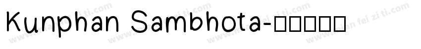 Kunphan Sambhota字体转换